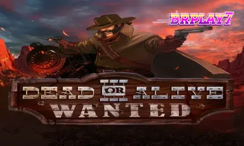 Captura de tela do jogo Dead or Alive 3: Wanted, mostrando os carretéis com símbolos do Velho Oeste e multiplicadores Wild.